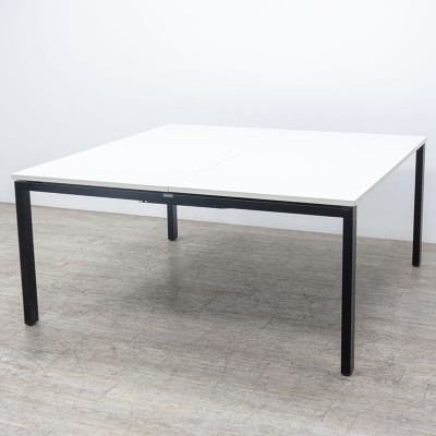 STEELCASE Bench L160 Blanc / Noir