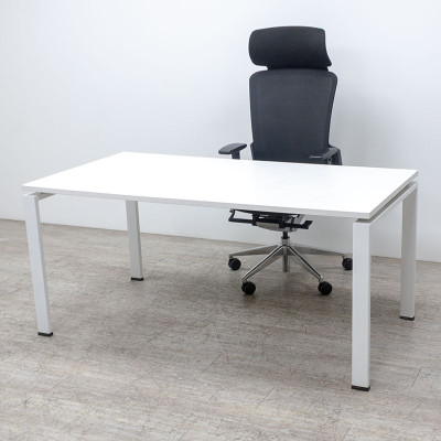 Bureau droit L160 Blanc