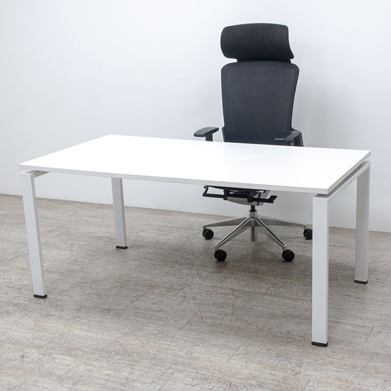 Bureau droit L160 Blanc