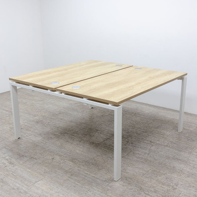 BURONOMIC Bench L140 Chêne / Blanc