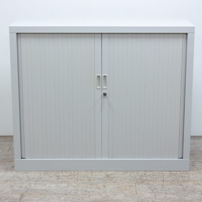 Armoire basse L120 Gris Clair