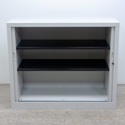 Armoire basse L120 Gris Clair