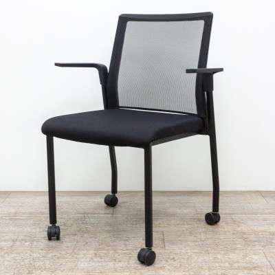 FORMA 5 Chaise à roulette Noir