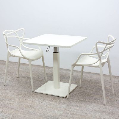MAJENCIA table carrée L70 Blanc