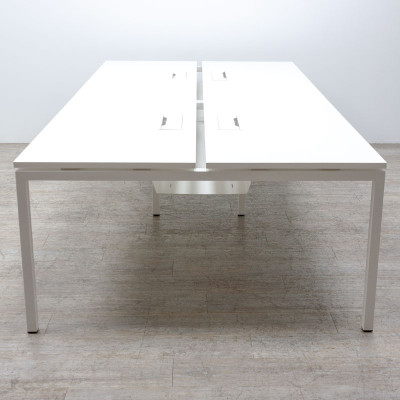 Bench 4 postes L280 Blanc