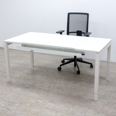 Bureau droit L160 Blanc