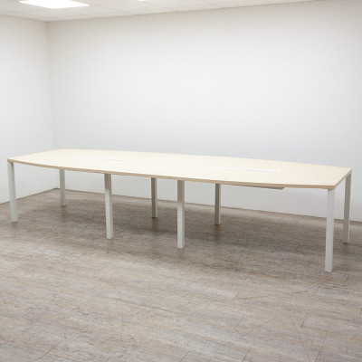 Table de réunion L360 Bouleau/Blanc