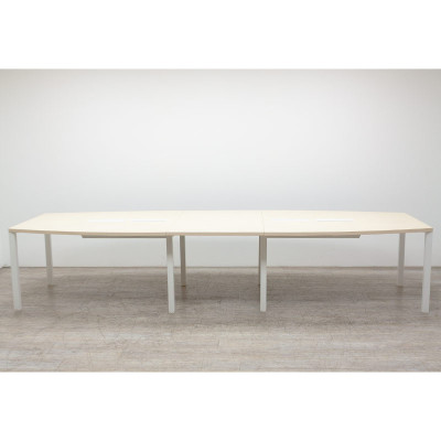 Table de réunion L360 Bouleau/Blanc
