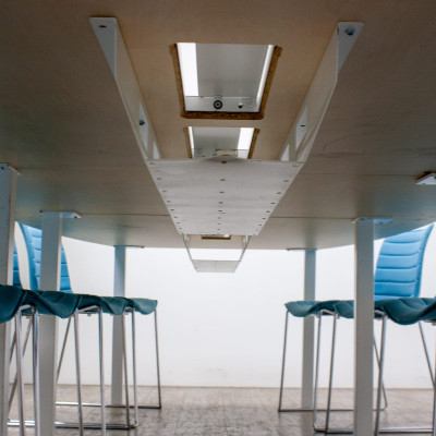 Table de réunion L360 Bouleau/Blanc