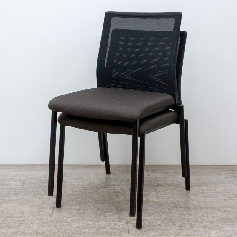 Chaise 4 pieds Taupe / Noir