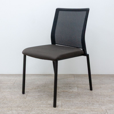 Chaise 4 pieds Taupe / Noir