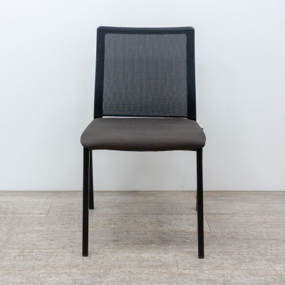 Chaise 4 pieds Taupe / Noir