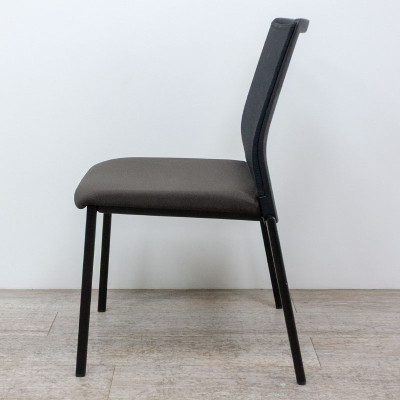 Chaise 4 pieds Taupe / Noir