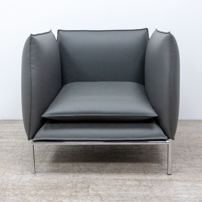 QUINTI Box Fauteuil Gris Foncé