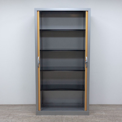 Haworth haute L100 Gris / Merisier