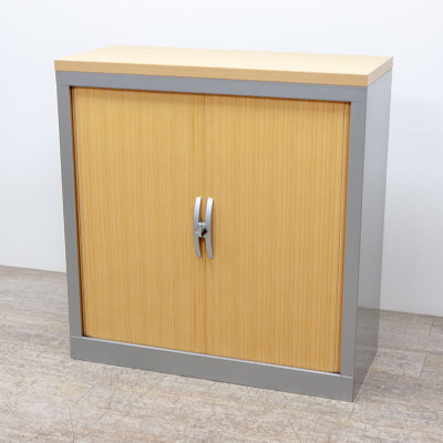 HAWORTH Basse L100 Gris / Merisier