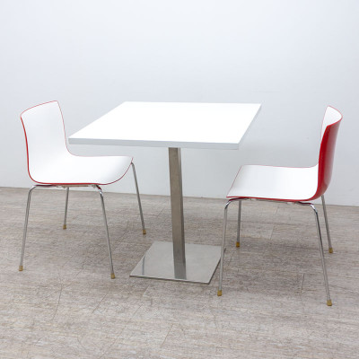 PEDRALI Table réfectoire L75 Blanc