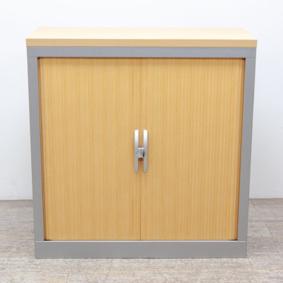 HAWORTH Basse L100 Gris / Merisier