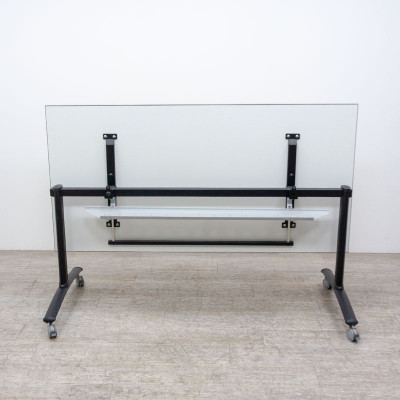 Table abattante L160 Hêtre / Noir