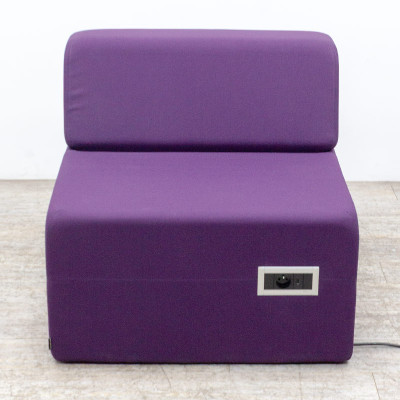 MAJENCIA Fauteuil en tissu Violet
