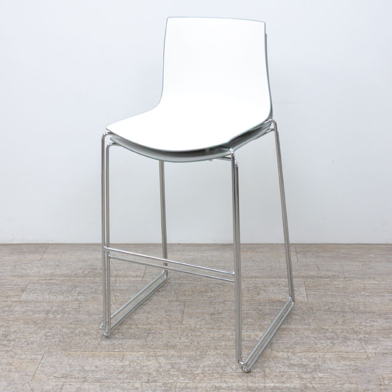 ARPER Catifa 46 Tabouret Blanc/Vert