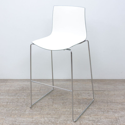 ARPER Catifa 46 Tabouret Blanc/Vert