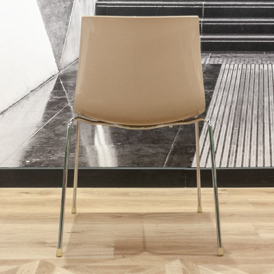 Chaise Arper Catifa 46 Blanc /Beige