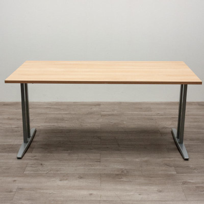 EOL Bureau droit L160 Gris/ Bouleau