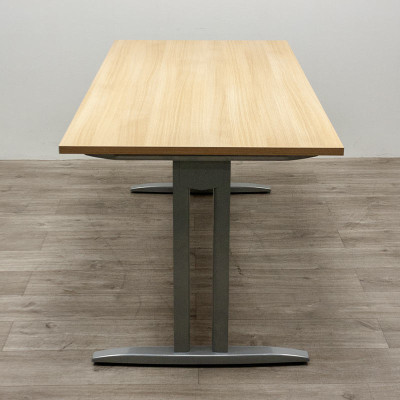 EOL Bureau droit L160 Gris/ Bouleau