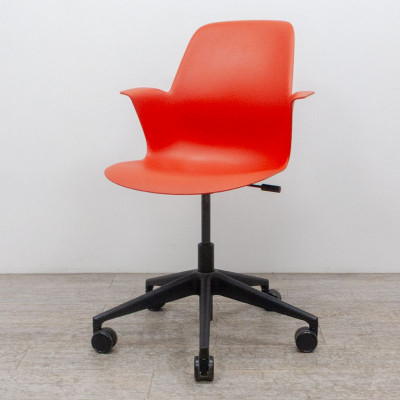 STEELCASE Node Chaise Rouge