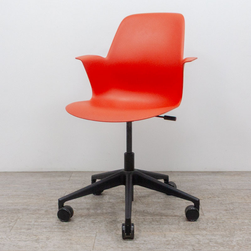 STEELCASE Node Chaise Rouge