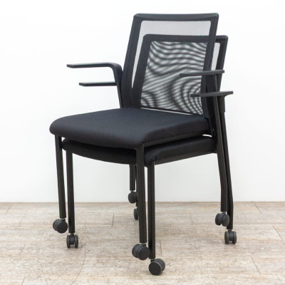 FORMA 5 Chaise roulette Noir 2nd C.