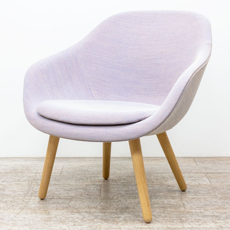 HAY AAL 82 en tissu Mauve / Chêne