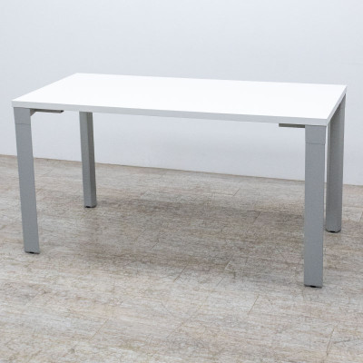 Table polyavalente L140 Blanc/Gris