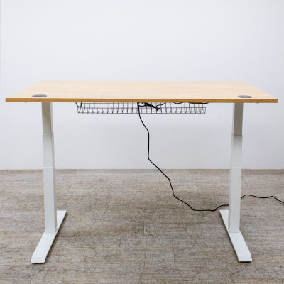 Bureau électrique L160 Chêne /Blanc