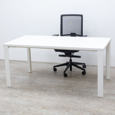 Bureau droit L160 Blanc