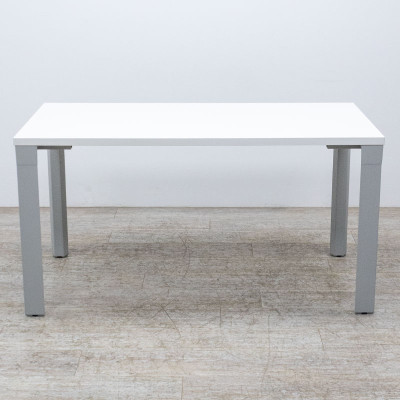 Table polyavalente L140 Blanc/Gris