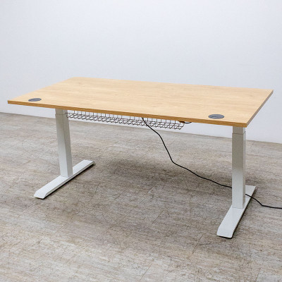 Bureau électrique L160 Chêne /Blanc