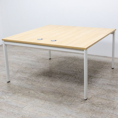 Bench 2 postes L140 Chêne/Blanc