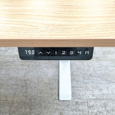 Bureau électrique L160 Chêne /Blanc