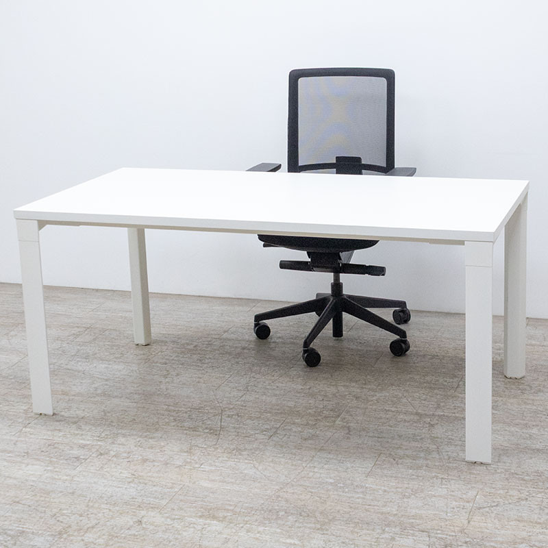 Bureau droit L160 Blanc