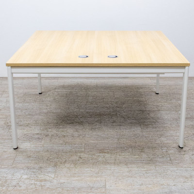 Bench 2 postes L140 Chêne/Blanc