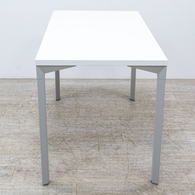Table polyvalente L140 Blanc/Gris