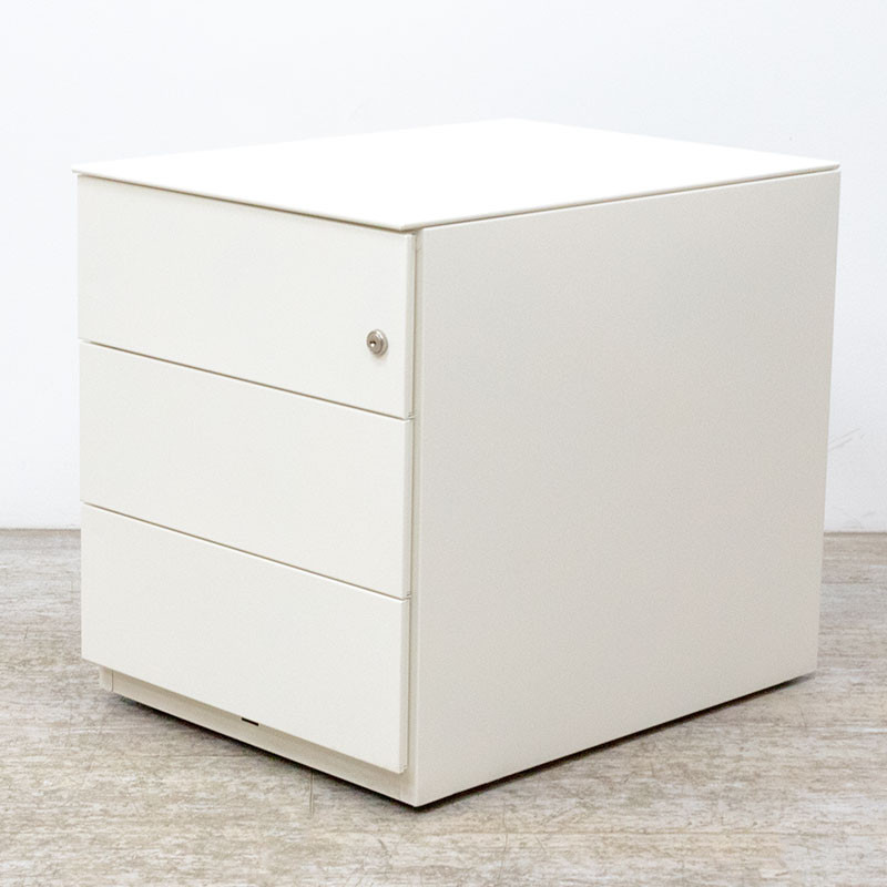 Caisson 3 tiroirs Blanc sans clé