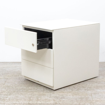 Caisson 3 tiroirs Blanc sans clé