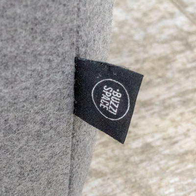 Buzzispace Pouf acoustique Gris