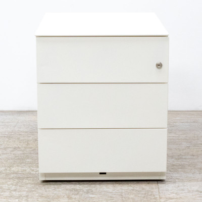 Caisson 3 tiroirs Blanc sans clé