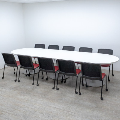 Table de réunion L350 Blanc