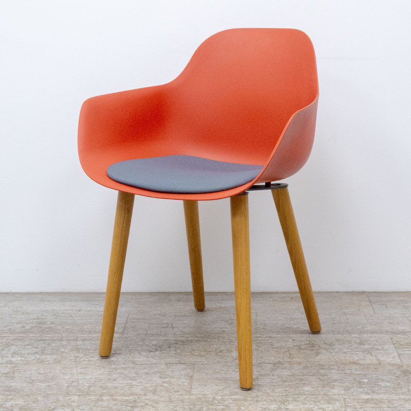 CRASSEVIG Pola Round Rouge / Gris