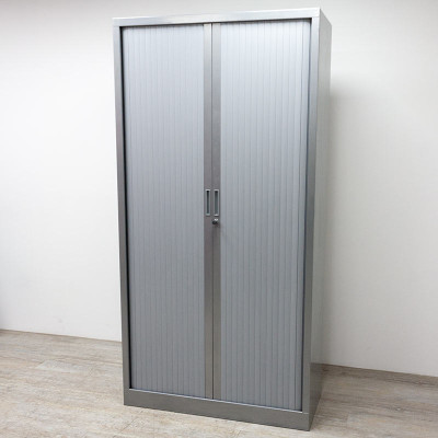 Armoire haute L100 Gris / Gris Alu